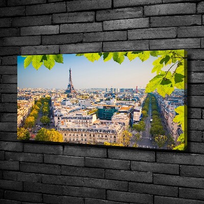 Cuadro canvas moderno de gran formato horizontal París