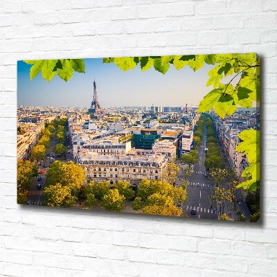 Cuadro canvas moderno de gran formato horizontal París