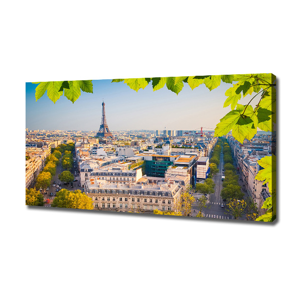 Cuadro canvas moderno de gran formato horizontal París