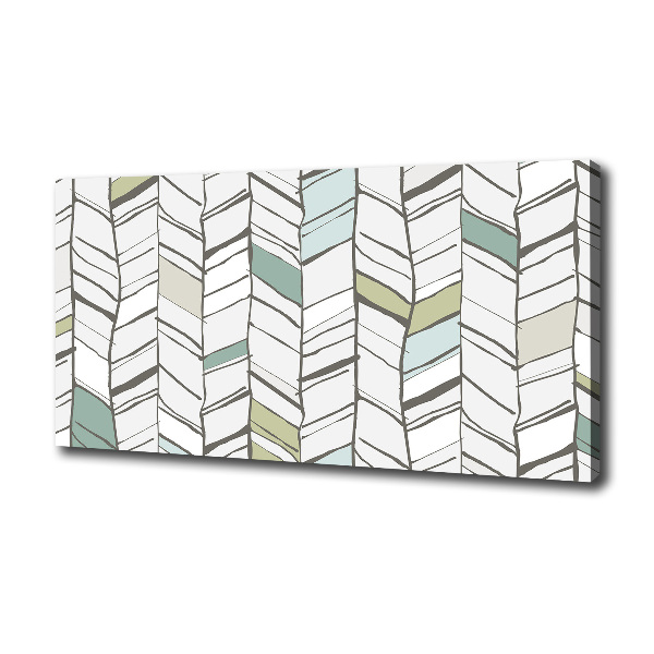 Fotocuadro en lienzo de alta calidad horizontal Patrón de espiga