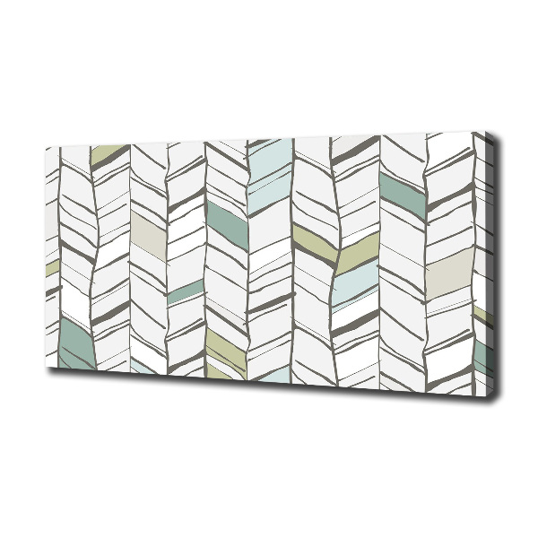 Fotocuadro en lienzo de alta calidad horizontal Patrón de espiga