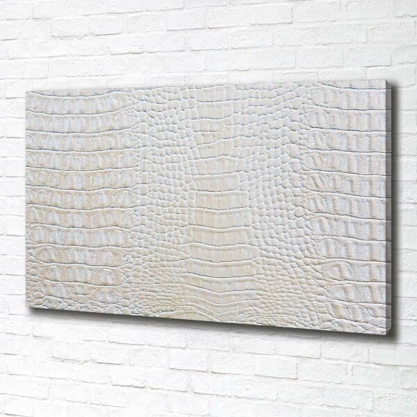 Fotocuadro en lienzo de alta calidad horizontal piel de cocodrilo