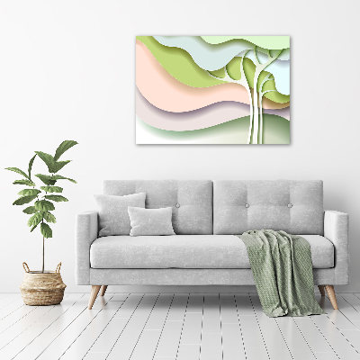 Foto obraz na płótnie Abstrakcja drzewo