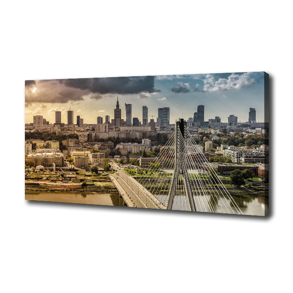Fotocuadro en lienzo de alta calidad horizontal Varsovia, Polonia