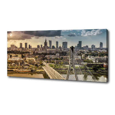 Fotocuadro en lienzo de alta calidad horizontal Varsovia, Polonia