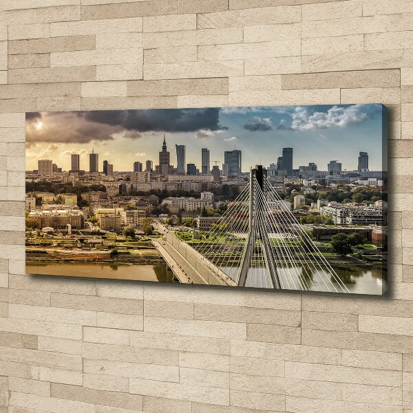 Fotocuadro en lienzo de alta calidad horizontal Varsovia, Polonia