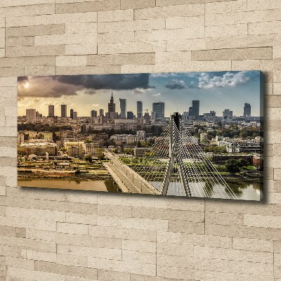 Fotocuadro en lienzo de alta calidad horizontal Varsovia, Polonia