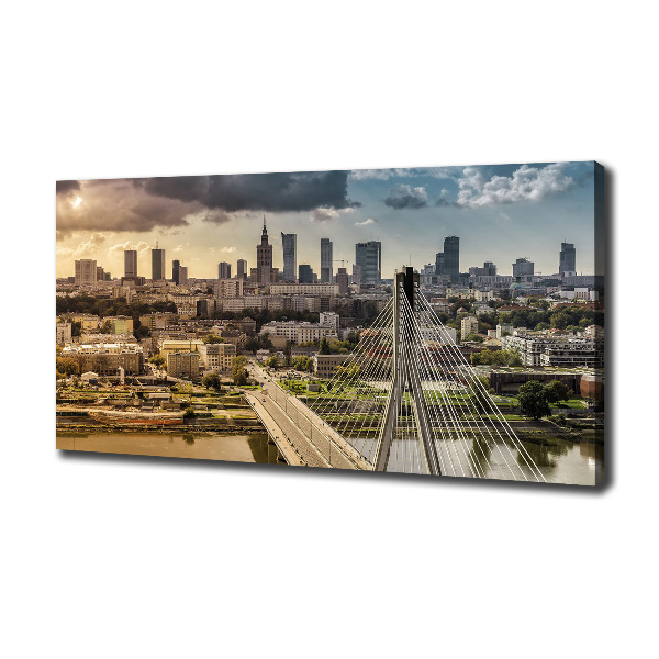 Fotocuadro en lienzo de alta calidad horizontal Varsovia, Polonia