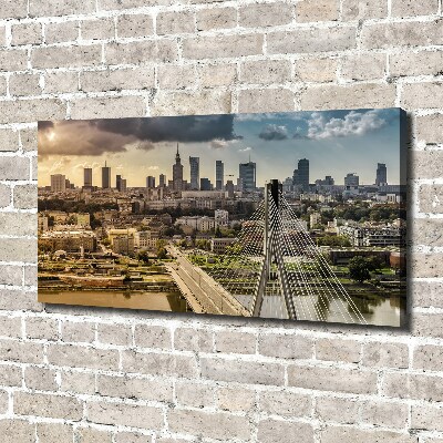 Fotocuadro en lienzo de alta calidad horizontal Varsovia, Polonia