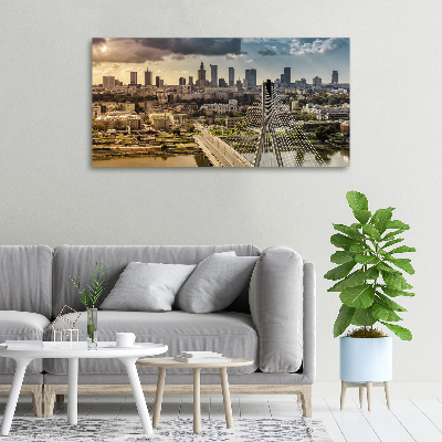 Fotocuadro en lienzo de alta calidad horizontal Varsovia, Polonia