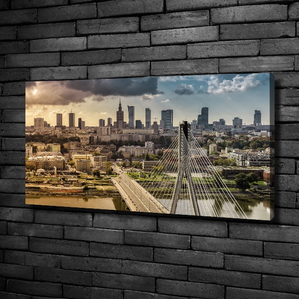 Fotocuadro en lienzo de alta calidad horizontal Varsovia, Polonia