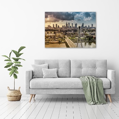 Fotocuadro en lienzo de alta calidad horizontal Varsovia, Polonia