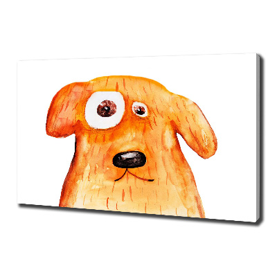 Cuadro canvas moderno de gran formato horizontal Perro