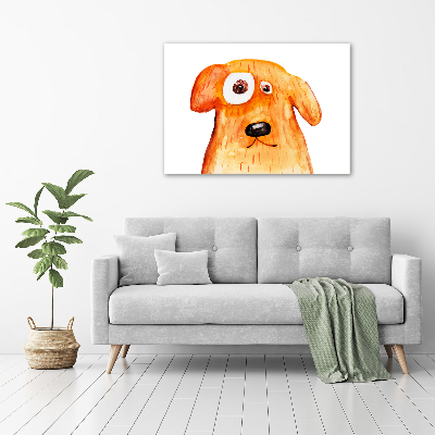 Cuadro canvas moderno de gran formato horizontal Perro