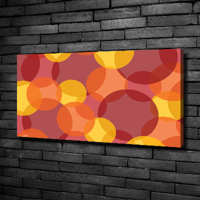 Cuadro canvas con impresión uv duradera horizontal Círculos de colores