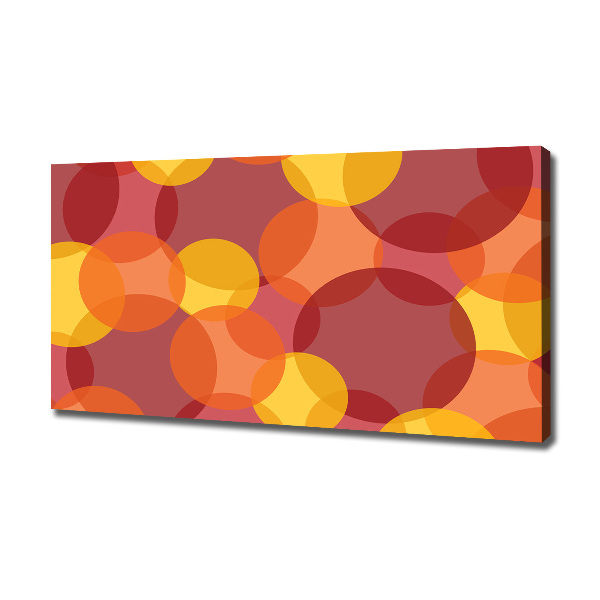 Cuadro canvas con impresión uv duradera horizontal Círculos de colores