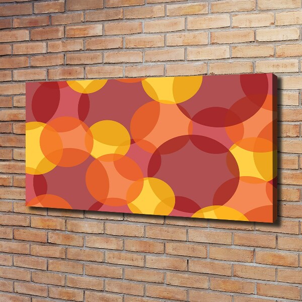 Cuadro canvas con impresión uv duradera horizontal Círculos de colores