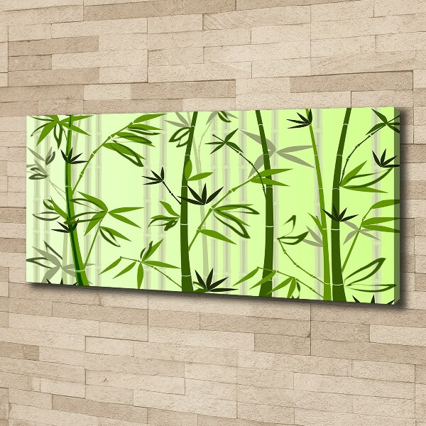 Fotocuadro en lienzo de alta calidad horizontal Bambú