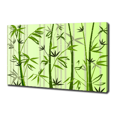 Fotocuadro en lienzo de alta calidad horizontal Bambú