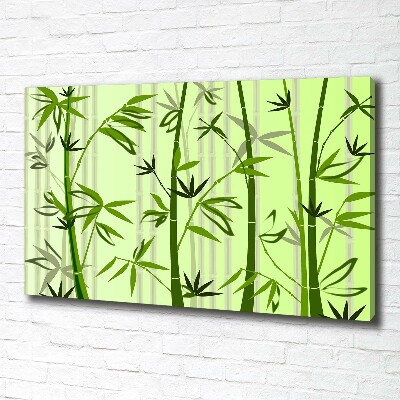Fotocuadro en lienzo de alta calidad horizontal Bambú