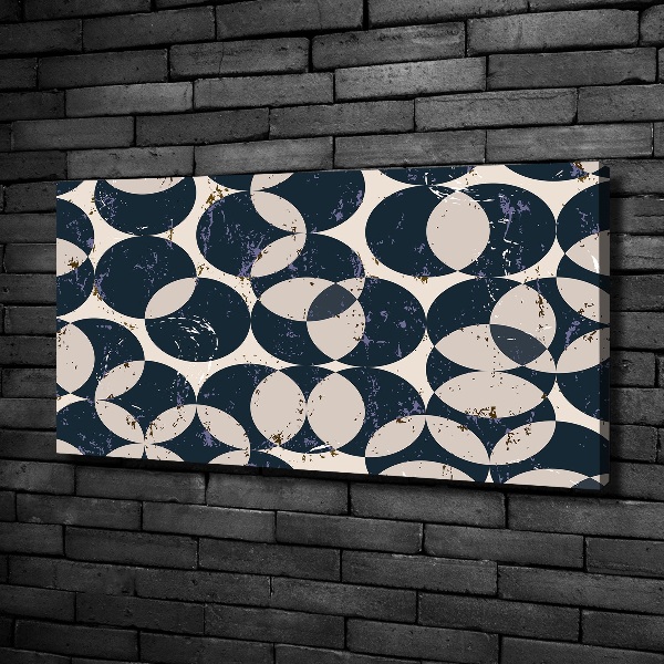 Cuadro canvas moderno de gran formato horizontal Fondo geométrico