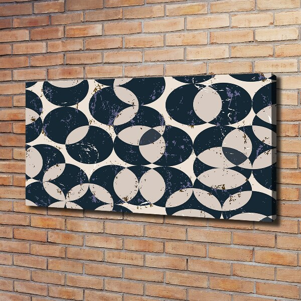 Cuadro canvas moderno de gran formato horizontal Fondo geométrico