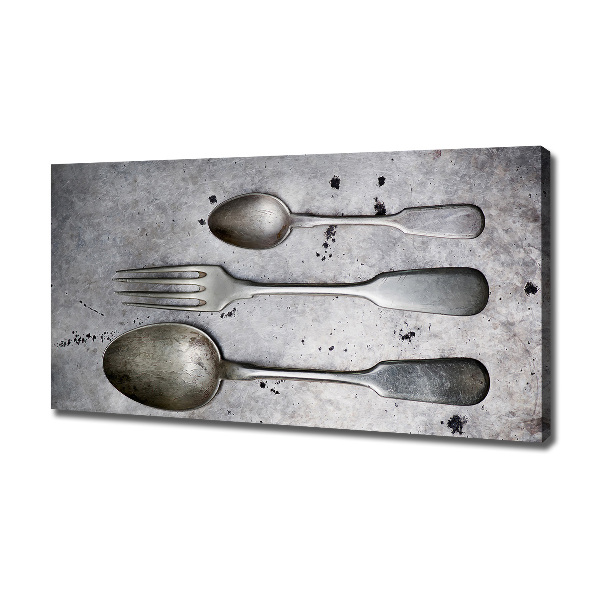 Fotocuadro en lienzo de alta calidad horizontal Cuchillería