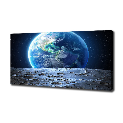 Cuadro canvas con impresión uv duradera horizontal Planeta Tierra