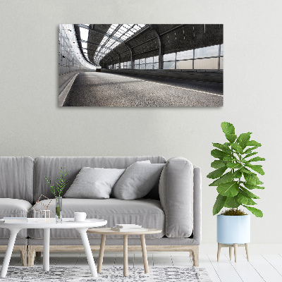 Cuadro canvas moderno de gran formato horizontal Carretera en el túnel