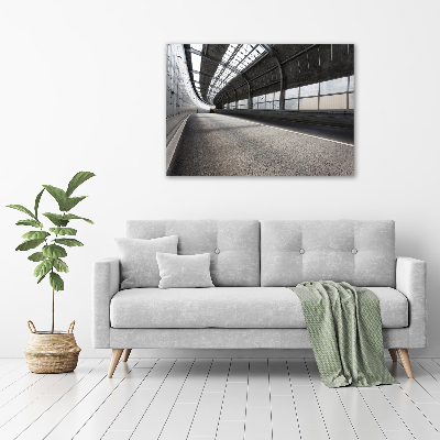 Cuadro canvas moderno de gran formato horizontal Carretera en el túnel