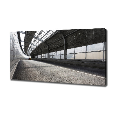 Cuadro canvas moderno de gran formato horizontal Carretera en el túnel