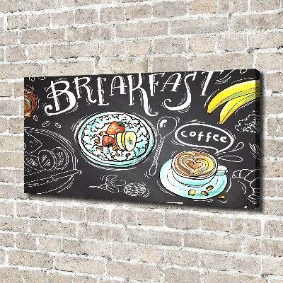 Fotocuadro en lienzo de alta calidad horizontal Desayuno