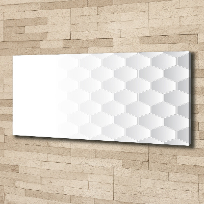 Foto en lienzo con acabado profesional horizontal Fondo de hexágonos