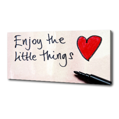 Cuadro canvas con impresión uv duradera horizontal Pequeñas cosas