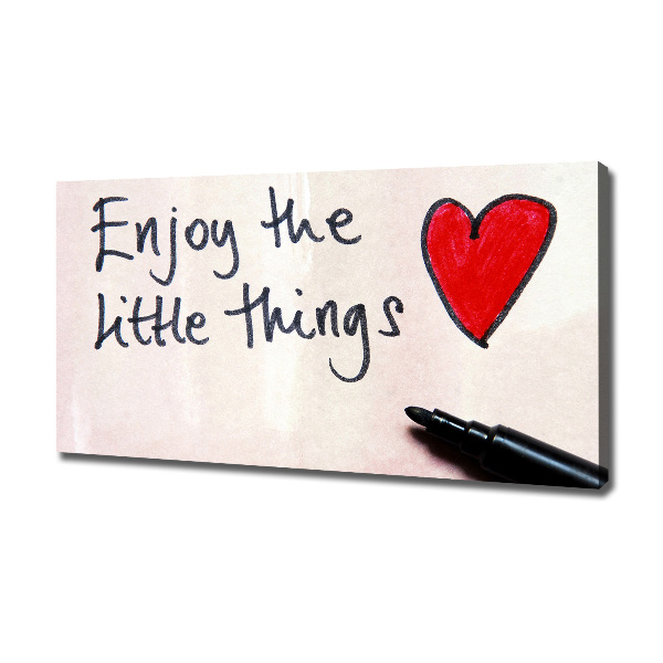Cuadro canvas con impresión uv duradera horizontal Pequeñas cosas
