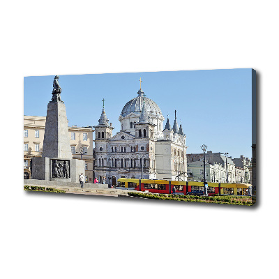 Cuadro canvas con impresión uv duradera horizontal Plaza de la Libertad de Łódź