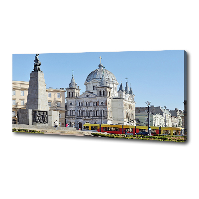 Cuadro canvas con impresión uv duradera horizontal Plaza de la Libertad de Łódź
