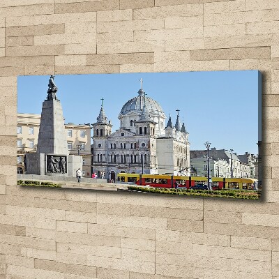 Cuadro canvas con impresión uv duradera horizontal Plaza de la Libertad de Łódź