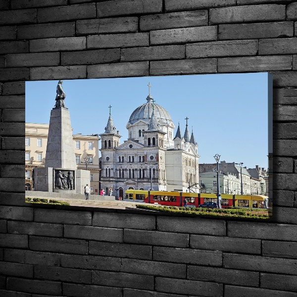 Cuadro canvas con impresión uv duradera horizontal Plaza de la Libertad de Łódź