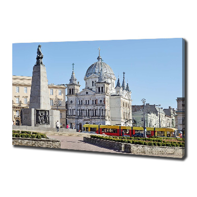 Cuadro canvas con impresión uv duradera horizontal Plaza de la Libertad de Łódź