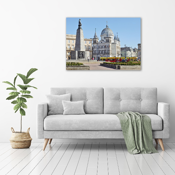 Cuadro canvas con impresión uv duradera horizontal Plaza de la Libertad de Łódź