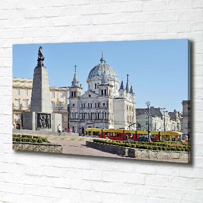 Cuadro canvas con impresión uv duradera horizontal Plaza de la Libertad de Łódź