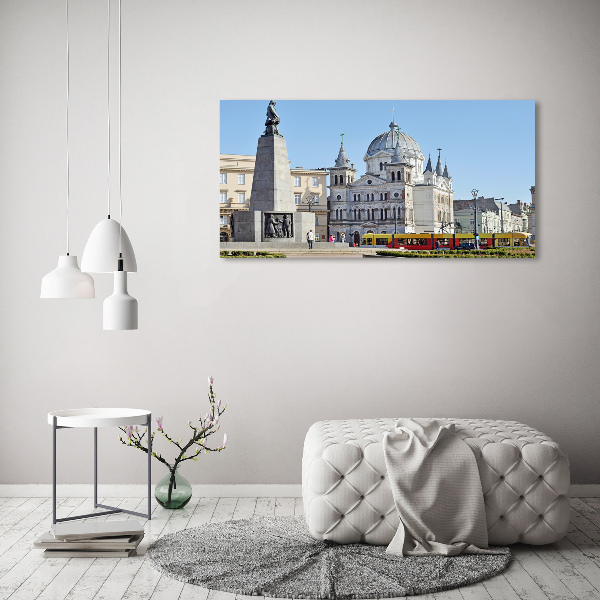 Cuadro canvas con impresión uv duradera horizontal Plaza de la Libertad de Łódź