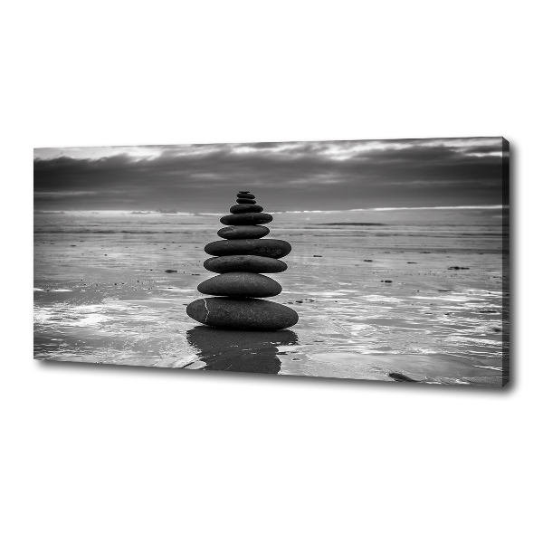 Cuadro canvas con impresión uv duradera horizontal Piedras de equilibrio