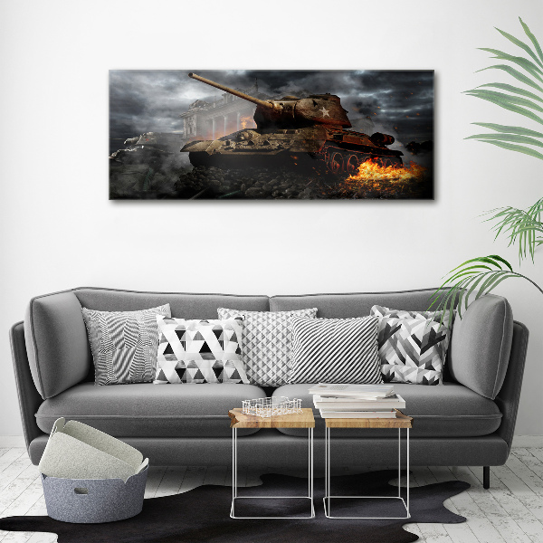Cuadro canvas moderno de gran formato horizontal Tanque