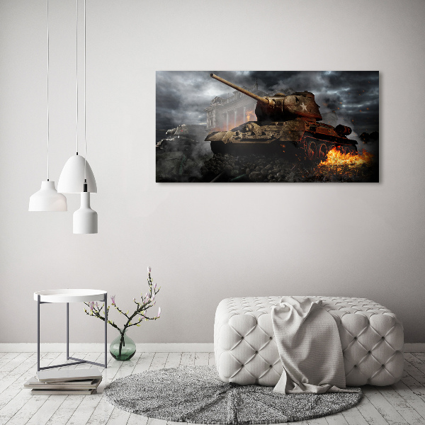 Cuadro canvas moderno de gran formato horizontal Tanque