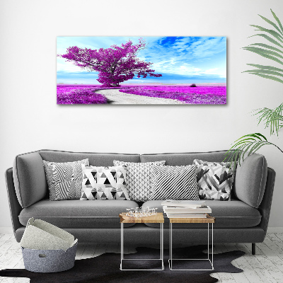 Foto en lienzo con acabado profesional horizontal Árbol y camino