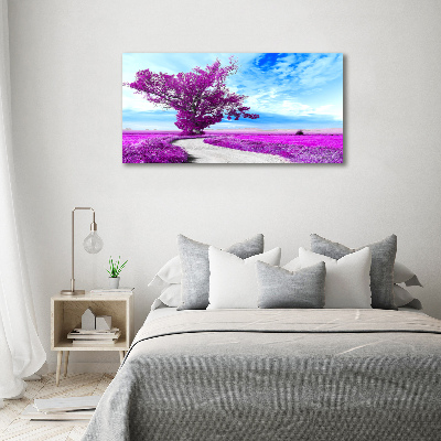 Foto en lienzo con acabado profesional horizontal Árbol y camino