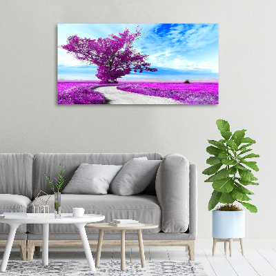 Foto en lienzo con acabado profesional horizontal Árbol y camino