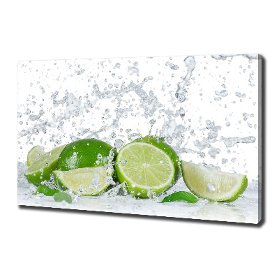 Fotocuadro en lienzo de alta calidad horizontal Limas y agua